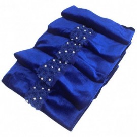 Headbands Women Velvet Turban Hat Headwrap Headscarf Headband Long Head Wrap Hijab Scarf - Jb Flower Royal Blue - C818YD5D9W7...