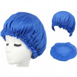 Headbands Women Cotton Flower Sleep Night Cap Head Cover Bonnet - Black - CC18ME8XZA2 $10.07