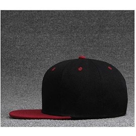 Baseball Caps Hip Hop Baseball Cap-Busch-Light-Busch-Latte-Beer Contrast Flat Bill Brim Sun Hat Red - Red - C018UKIZ3QN $15.70