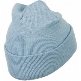 Skullies & Beanies Super Stretch Knit Watch Cap Beanie - Columbia Blue - CO11LUGV38D $9.37