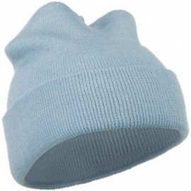 Skullies & Beanies Super Stretch Knit Watch Cap Beanie - Columbia Blue - CO11LUGV38D $9.37