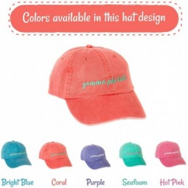 Baseball Caps Gamma Phi Beta (N) Sorority Baseball Hat Cap Cursive Name Font Gamma phi - Coral - C0189D97I70 $24.40