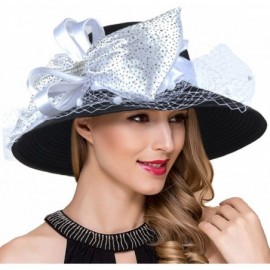Bucket Hats Women Kentucky Derby Church Dress Cloche Hat Fascinator Floral Tea Party Wedding Bucket Hat S052 - CO18CQ2G2QX $2...