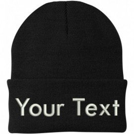 Skullies & Beanies Design Your Own Beanie Custom Beanie - Black - CO18YWR6YE0 $12.60