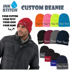 Skullies & Beanies Design Your Own Beanie Custom Beanie - Black - CO18YWR6YE0 $12.60