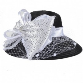Bucket Hats Women Kentucky Derby Church Dress Cloche Hat Fascinator Floral Tea Party Wedding Bucket Hat S052 - CO18CQ2G2QX $2...