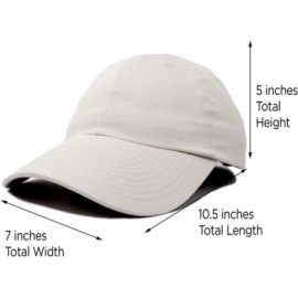 Baseball Caps Baseball Cap Dad Hat Plain Men Women Cotton Adjustable Blank Unstructured Soft - Beige - CX119N2251Z $9.67