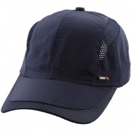 Baseball Caps Unisex Sun Hat-Ultra Thin Quick Dry Lightweight Summer Sport Running Baseball Cap - C-navy Blue - CL12I4IRO8H $...
