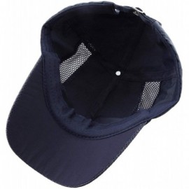 Baseball Caps Unisex Sun Hat-Ultra Thin Quick Dry Lightweight Summer Sport Running Baseball Cap - C-navy Blue - CL12I4IRO8H $...