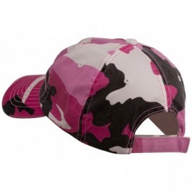 Baseball Caps Vietnam Veteran Embroidered Enzyme Washed Cap - Pink - CC11P5I8CHR $20.42