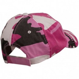Baseball Caps Vietnam Veteran Embroidered Enzyme Washed Cap - Pink - CC11P5I8CHR $20.42