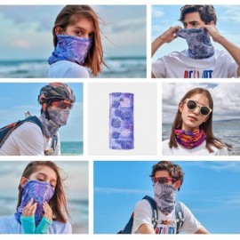 Balaclavas Funny Face Masks for Men and Women Outdoor Headscarf Riding Scarf Wrap Neck Warmer UV Cut Bandana - Dark Gray - CW...