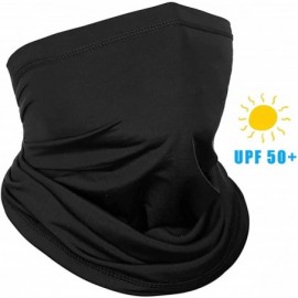 Balaclavas Neck Gaiter Face Scarf Mask-Dust-12+ Ways to Wears-UPF 50-Cools When Wet-Fishing - Black - C8199EQT5CK $9.90
