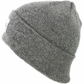 Skullies & Beanies Men's The Uniform Fine Knit Workwear Cuffed Beanie Hat - Hunter-vert - CN18KH903YT $21.45