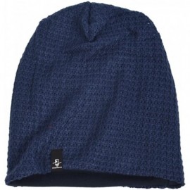 Skullies & Beanies Women's Slouchy Beanie Knit Beret Skull Cap Baggy Winter Summer Hat B08w - Solid Navy - C61980HMX2Z $15.56