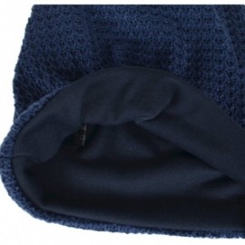 Skullies & Beanies Women's Slouchy Beanie Knit Beret Skull Cap Baggy Winter Summer Hat B08w - Solid Navy - C61980HMX2Z $15.56