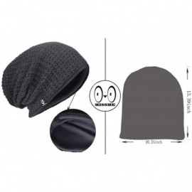 Skullies & Beanies Women's Slouchy Beanie Knit Beret Skull Cap Baggy Winter Summer Hat B08w - Solid Navy - C61980HMX2Z $15.56