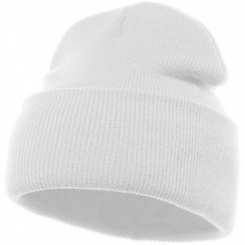 Skullies & Beanies Beanie - Winter Hats- Unisex Warm Hat- Skull Cap- Ski Hat - Knit Hat - White - CR110TAPTP3 $10.38