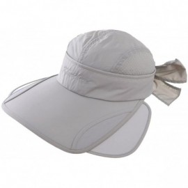 Sun Hats Sun Hats Unisex Summer Hat Outdoor UV Protection Wide Large Brim Cap Beach Visor Empty Top Caps Foldable - CT18EM87Q...