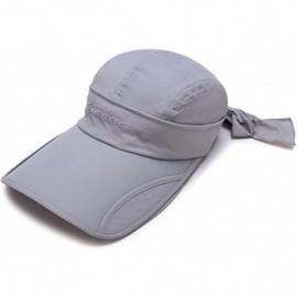 Sun Hats Sun Hats Unisex Summer Hat Outdoor UV Protection Wide Large Brim Cap Beach Visor Empty Top Caps Foldable - CT18EM87Q...