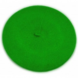 Berets Nollia Women's Solid Color Beret Hat - Green - CE12J2VAFAR $10.46