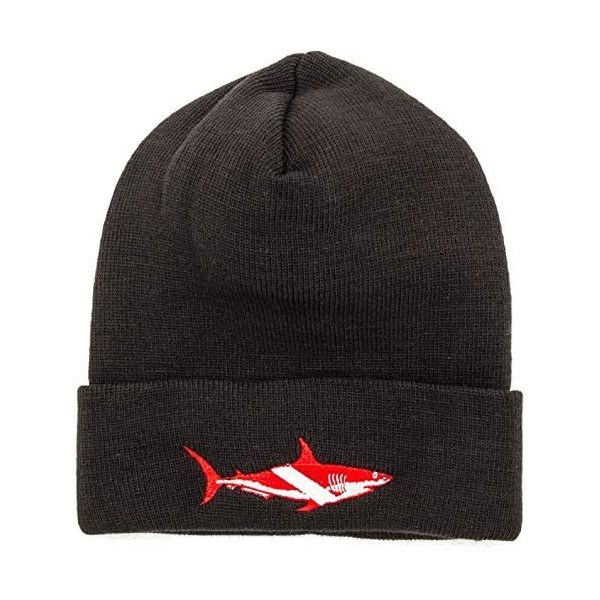 Skullies & Beanies Dive Shark Beanie - CU111NVZLKB $10.83