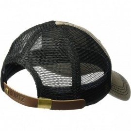 Baseball Caps Men's Contrast Stitch Truck Cap - Gunmetal - CW180NYEEDX $27.63