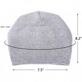 Skullies & Beanies Warm Wool Cable Knit Beanie Winter Hats for Women Trendy Warm Chunky Soft Stretch Stretchy Winter Cap - CS...