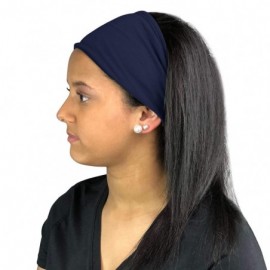 Headbands Satin Lined Headbands (Navy) - Navy - CW1957EAZSE $14.61