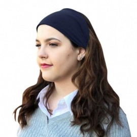 Headbands Satin Lined Headbands (Navy) - Navy - CW1957EAZSE $14.61