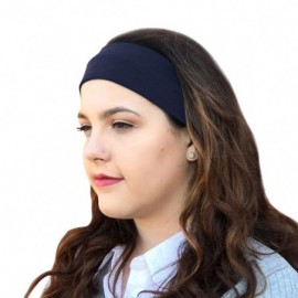 Headbands Satin Lined Headbands (Navy) - Navy - CW1957EAZSE $14.61