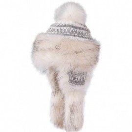 Skullies & Beanies Women's Bajka - White and Grey - CL12NR6ZJHU $62.10