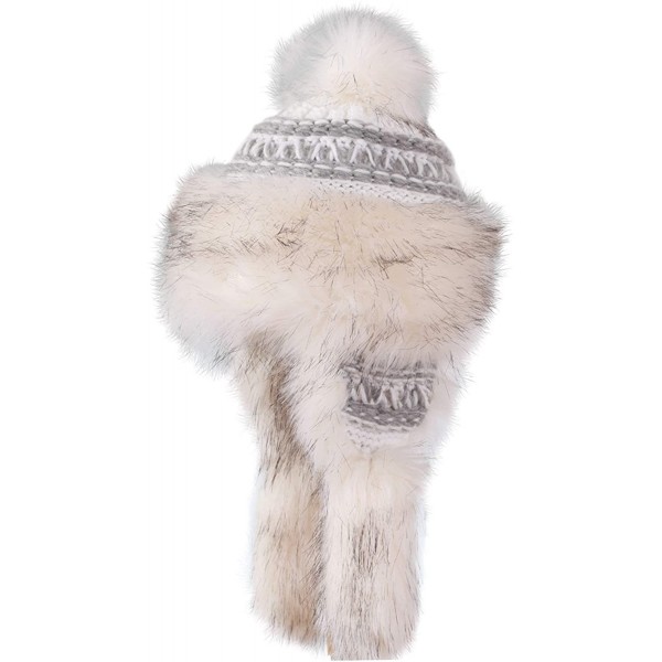 Skullies & Beanies Women's Bajka - White and Grey - CL12NR6ZJHU $62.10