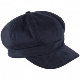 Newsboy Caps Newsboy Hats for Women-8 Panel Winter Warm Ivy Gatsby Cabbie Cap - 05-black - CY1889TAS06 $11.95