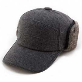 Newsboy Caps Wool/Cotton/Denim Baseball Cap Men Hunting Dad Hats Sports Earflap Unisex - 67134_gray - CH12O8L7XU3 $36.83