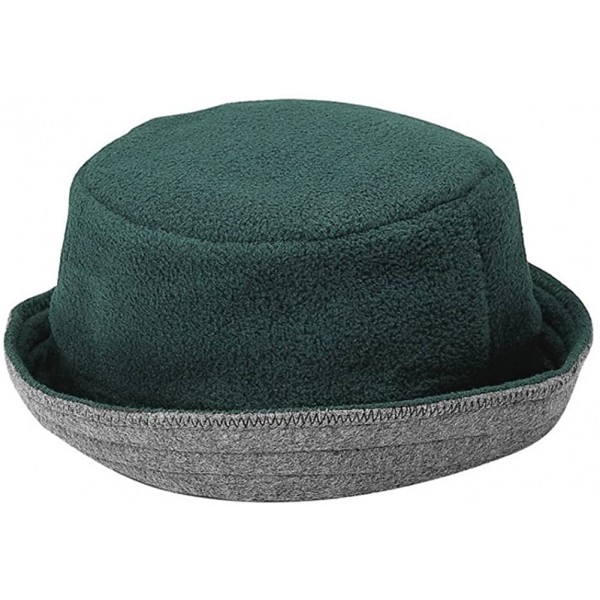 Sun Hats FLEECE REVERSIBLE HAT - Green/Gray - C611DC5NUY5 $12.30