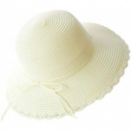 Sun Hats Cute Girls Sunhat Straw Hat Tea Party Hat Set with Purse - Adult-white 3 - C7193X2N032 $11.83