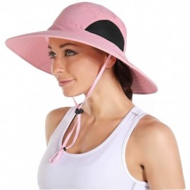 Sun Hats Sunscreen Waterproof Breathable Adjustable Women Momoon - Pink - CG18TOSS60E $28.81