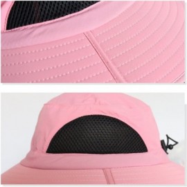 Sun Hats Sunscreen Waterproof Breathable Adjustable Women Momoon - Pink - CG18TOSS60E $11.24