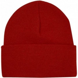 Skullies & Beanies Caps & Bags Mens Made in The USA Beanie - Red - CR115Z4H5BF $9.33