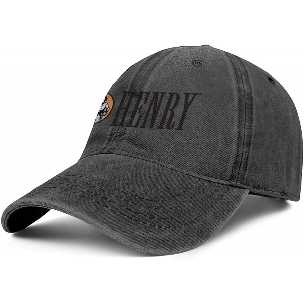 Baseball Caps Henry Rifle Logo Cowboys Cap Adjustable Blitzing Sund Curl Hats Men Women - Black-22 - CZ18WA75HER $19.97