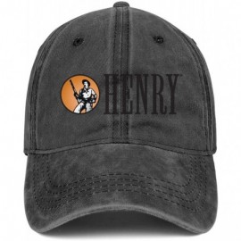 Baseball Caps Henry Rifle Logo Cowboys Cap Adjustable Blitzing Sund Curl Hats Men Women - Black-22 - CZ18WA75HER $19.97