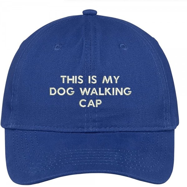 Baseball Caps Dog Walking Cap Embroidered Cap Premium Cotton Dad Hat - Royal - CX1833RR590 $16.62