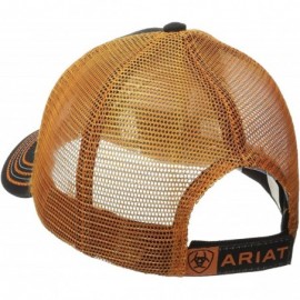 Baseball Caps Men's Black Orange Mesh Hat - Orange - CL11Q4Z35DL $26.33