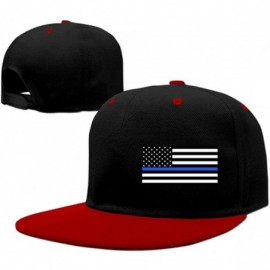 Sun Hats Men&women Support The Police Thin Blue Line American Flag Tour Snapback Cap Adjustable - Red - CB189X2MAK4 $17.56