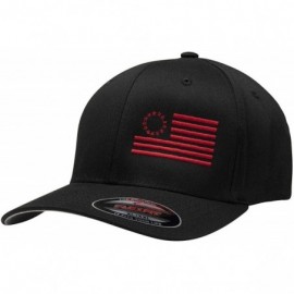 Baseball Caps Betsy Ross Flexfit Side Flag Hat - Red - CX18XUQ9H3C $29.08