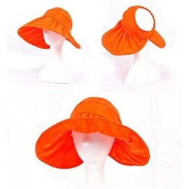 Sun Hats Adjustable Summer Beach Sun Visor Foldable Roll up Wide Brim Hat Cap for Girls or Lady XMZ11 - Grey - CB12EPUGGZ5 $9.01