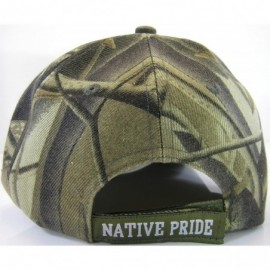 Baseball Caps Native Pride Feather Men's Adjustable Baseball Cap - Camouflage - CT17YGCRDIY $12.69