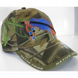 Baseball Caps Native Pride Feather Men's Adjustable Baseball Cap - Camouflage - CT17YGCRDIY $12.69