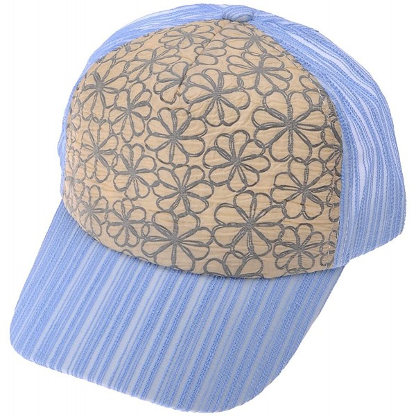 Baseball Caps Cute Floral Texture Pattern Adjustable Baseball Cap Fishermen Hat - Navy - CD12EFOR0AP $8.25